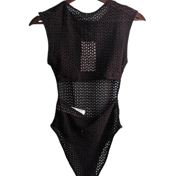 NWT zara open back perforated bodysuit - Picture 6 of 8